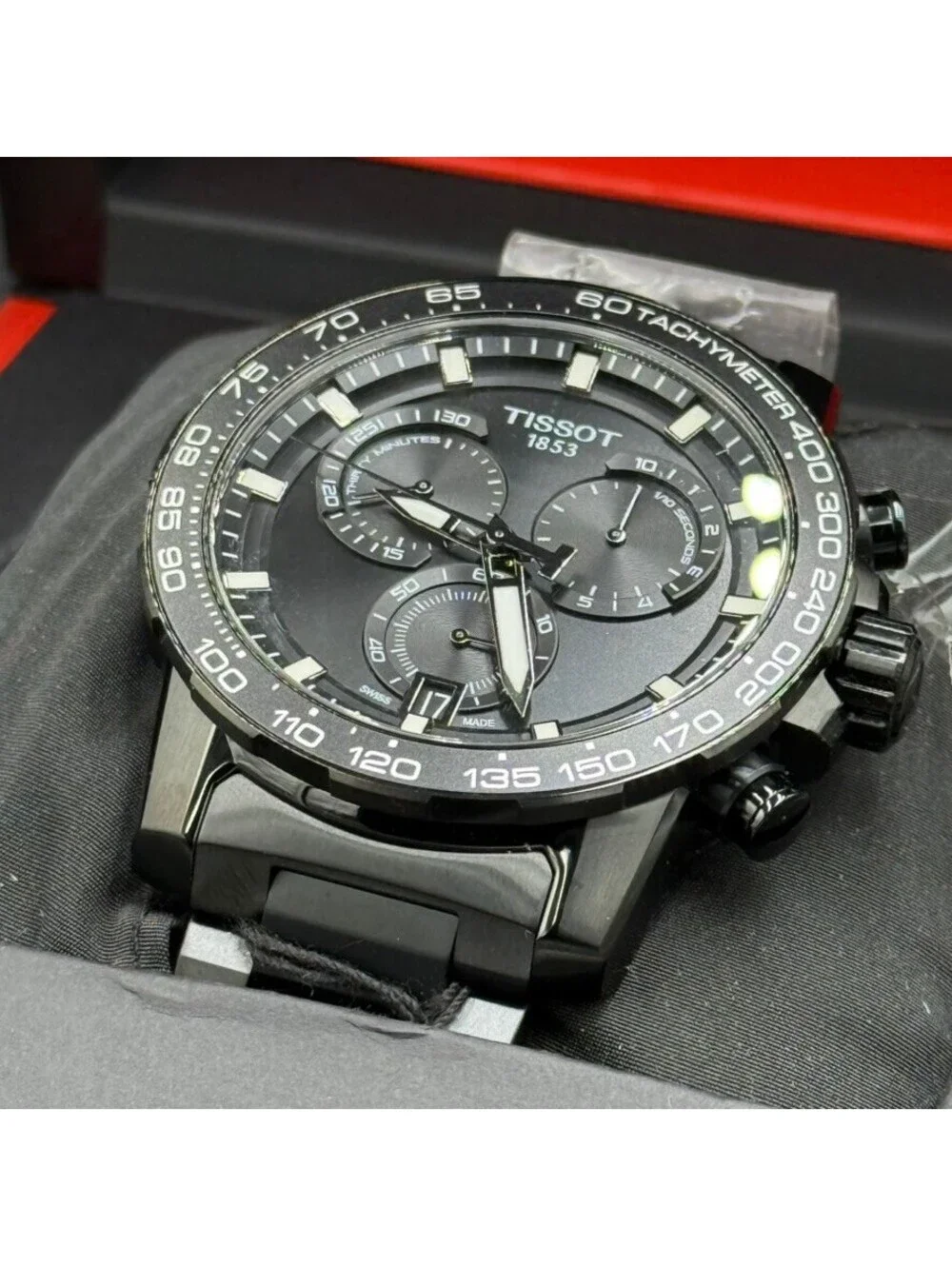 Tissot Supersport Chrono Black Dial Swiss Made T125617